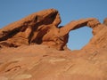 Natural Arch Rock Formation Valley of Fire Nevada Royalty Free Stock Photo