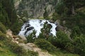 Natural area with waterfall in the Benasque Valley