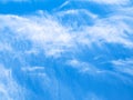 blue sky with spindrift clouds in summer day