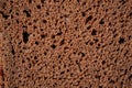Natural Background from a fragment of a piece of rye bread. Close-up. Space for lettering and design Royalty Free Stock Photo
