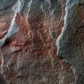 A natural background made of multi-colored wild stone close-up. View from above Royalty Free Stock Photo