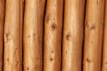 Natural background pattern of a log wall Royalty Free Stock Photo