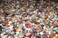 Natural background - pile of semi precious jewelery stones closeup. best for craftmanship Royalty Free Stock Photo