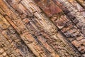 Natural background - Red stripped rock texture Royalty Free Stock Photo