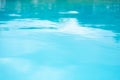 Natural background and texture. Blue clean pool water surface. Royalty Free Stock Photo