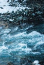 Natural background with water, fast mountain river