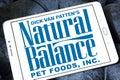 Natural balance pet food logo Royalty Free Stock Photo