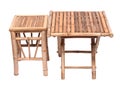 Natural bamboo folding table