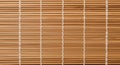 Natural Bamboo Mat Texture with White String Binding background Royalty Free Stock Photo