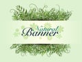 Natural banner template Royalty Free Stock Photo