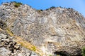 natural basalt rocks in Garni gorge in Armenia