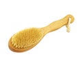 Natural bath brush isolated on white Royalty Free Stock Photo