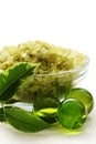 Natural bath salt Royalty Free Stock Photo