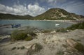 The whole Punta Molentis beach Royalty Free Stock Photo