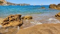 Natural beach Platja des Coll Baix, Alcudia, Mallorca Royalty Free Stock Photo