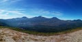 natural beauty with mountains that line up