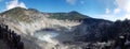 the Natural Beauty of the Tangkuban Perahu crater, Indonesia
