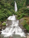 natural beauty with waterfalls green Indonesia