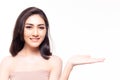 Natural beauty young asian woman Portrait. Beautiful spa female has perfect fresh skin, look camera. Attractive beautiful young gi Royalty Free Stock Photo