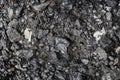 Natural black coals for the background, Heap of black coal closeup view. Royalty Free Stock Photo