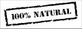 100 Natural, Black Stamp Inscription on White Background. Royalty Free Stock Photo