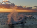 Natural blowholes on the island of Tongatapu, in the Kingdom of Tonga