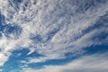 Natural blue sky with clouds formation