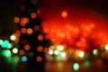 Natural bokeh holiday lights background bright lights Christmas tree in the city lights Royalty Free Stock Photo