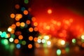 Natural bokeh holiday lights background bright lights Christmas tree in the city lights Royalty Free Stock Photo