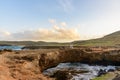 View of The Natural Bridge, Aruba Royalty Free Stock Photo