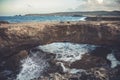 View of the Natural Bridge, Aruba Royalty Free Stock Photo