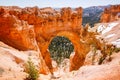 Natural Bridge, Bryce Canyon, Utah on sunshine Royalty Free Stock Photo