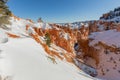 Natural Bridge Bryce Canyon in Winter Royalty Free Stock Photo