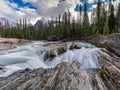 Natural Bridge Fall Yoho National Park Banff Royalty Free Stock Photo