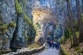 Visitors at Natural Bridge State Park, Virginia, USA Royalty Free Stock Photo