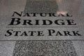 Natural Bridge State Park in Virginia