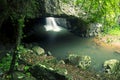 Natural Bridge Waterfall Royalty Free Stock Photo