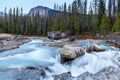 Natural Bridge at Yoho National Park in British Columbia Royalty Free Stock Photo