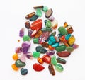 Natural bright coloured semi precious gemstones and gems