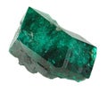 Natural bright green crystals of dioptase mineral
