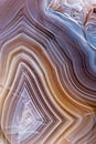 Natural brown agate Royalty Free Stock Photo