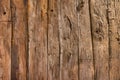 Natural rustic brown barn wood wall. Wall texture background pattern. Royalty Free Stock Photo