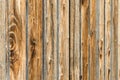 Natural brown barn wood wall. Wooden textured background pattern. Royalty Free Stock Photo