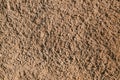 Natural brown soil, soil texture. Dirt road close-up. Royalty Free Stock Photo