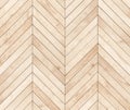 Natural brown wooden parquet herringbone. Wood texture. Royalty Free Stock Photo