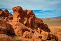 Natural Building of Elephant Rock in the Valley of Fire Royalty Free Stock Photo