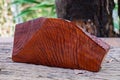 Natural Burma padauk wood has tiger stripe