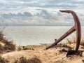 Natural Cemetery of Marine Anchors at Barril Beach, Portugal