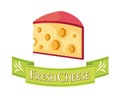 Natural cheese. Farm products. Royalty Free Stock Photo