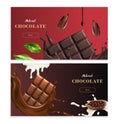 Natural Chocolate Horizontal Banners